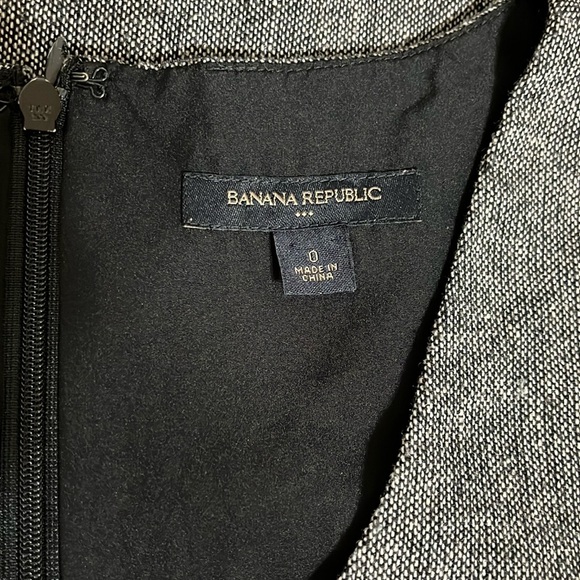 Banana Republic Wool Tweed Sheath Dress Sz 0 - Picture 6 of 8